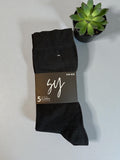 Chaussettes Longues Homme – Noires – Pack de 5 Paires