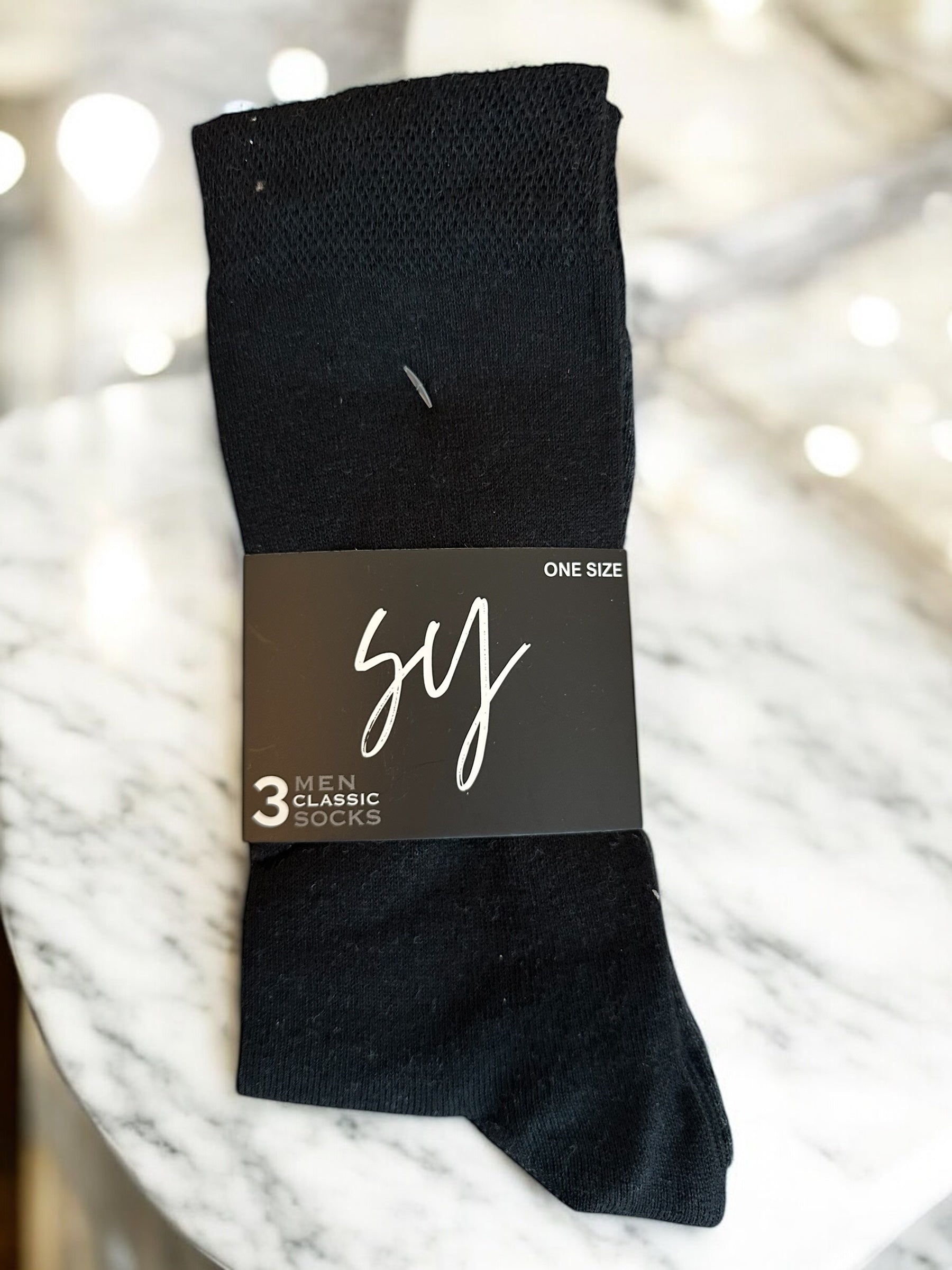 Chaussettes Longues Homme – Noires – Pack de 3 Paires