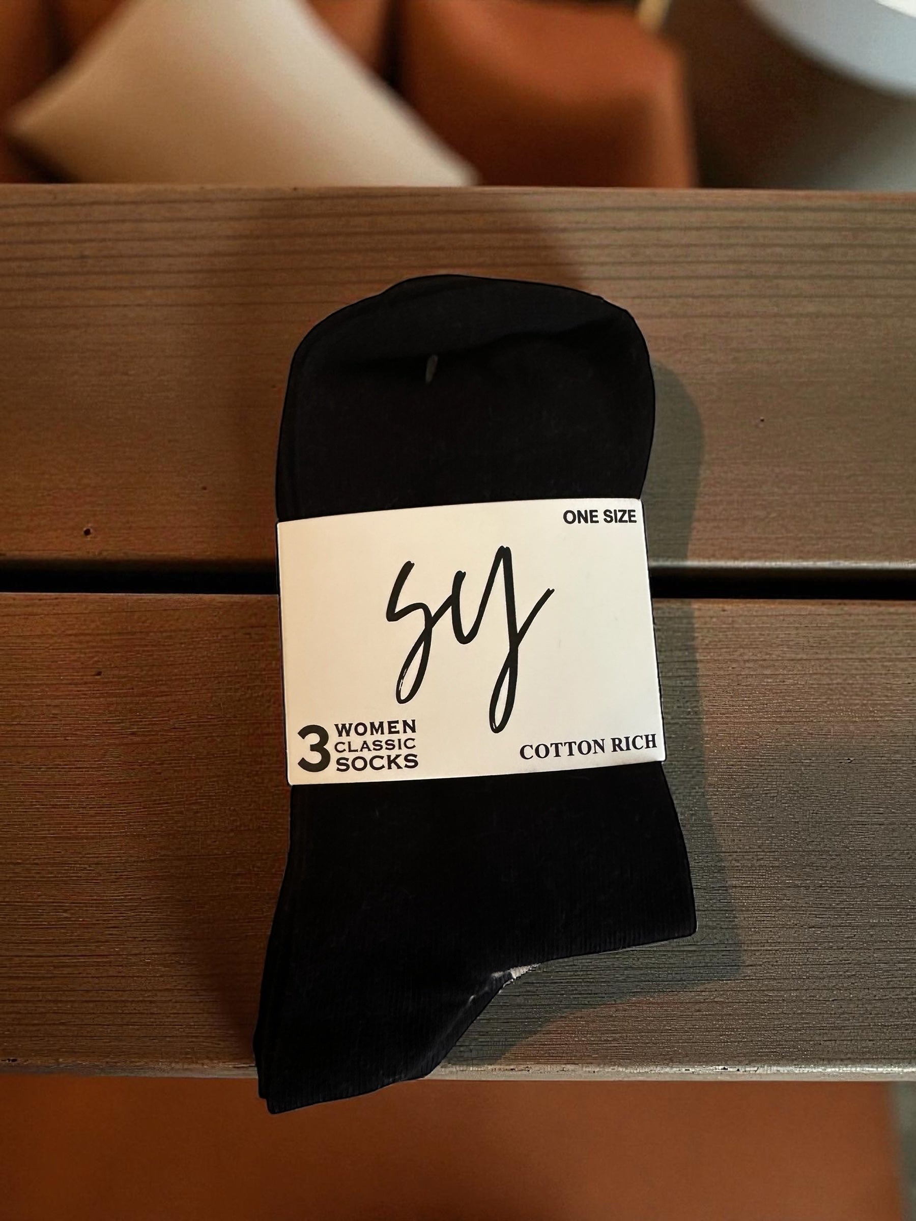 Chaussettes Noires Femme – Pack de 3 Paires