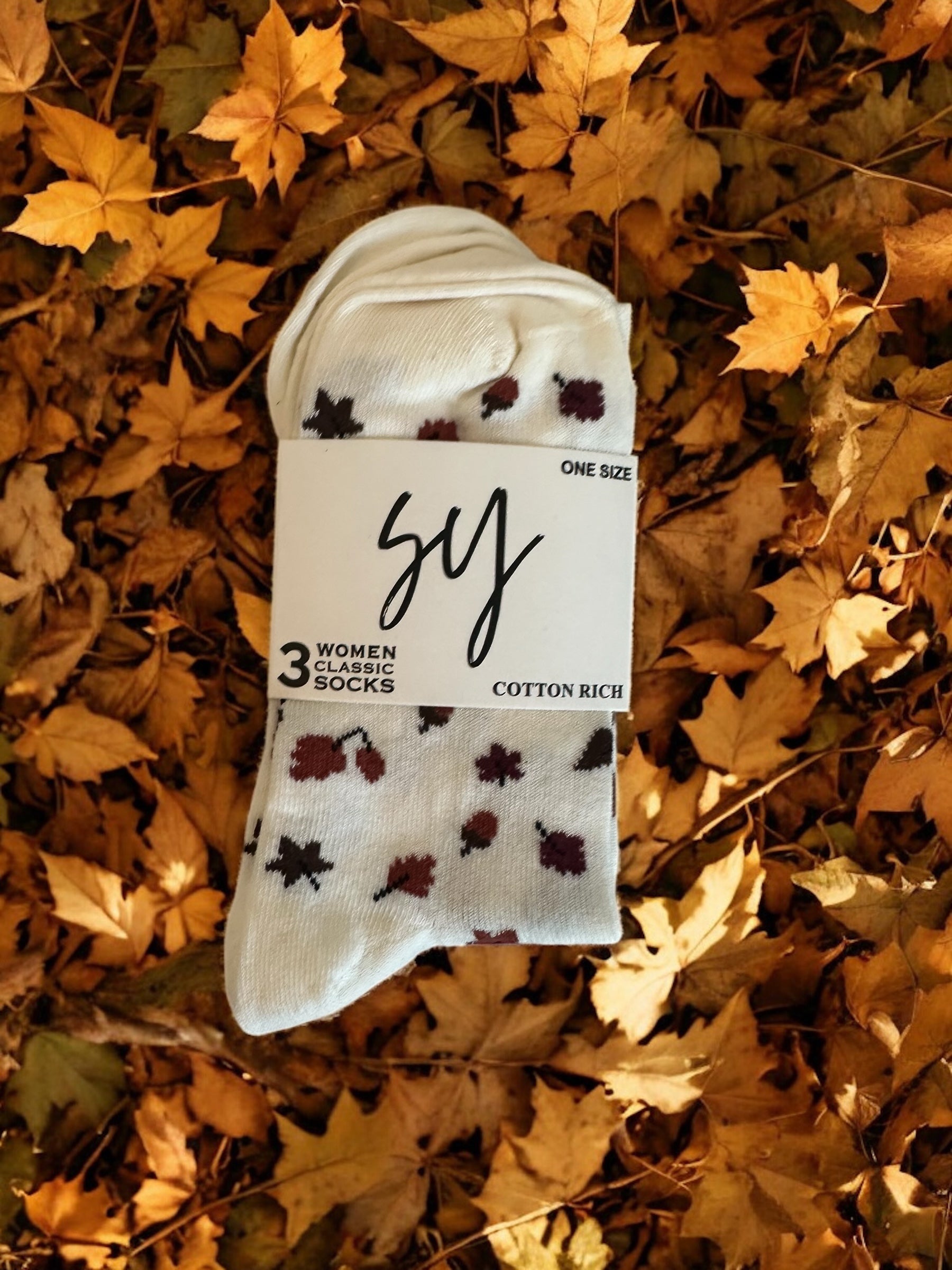 Chaussettes Automne Femme – Pack de 3 Paires